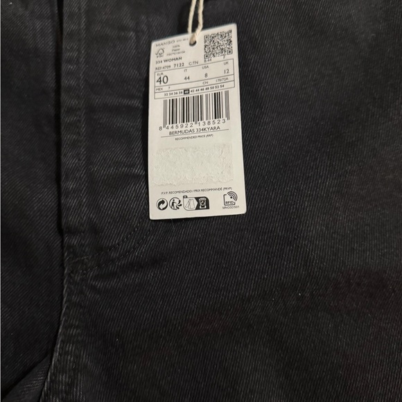 MNG  Black Denim Shorts with Tag Attached - Picture 4 of 10